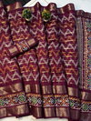 Wow Bandhej Pure Candy Cotton Silk With Jequrd Boder Saree Suppliers In India